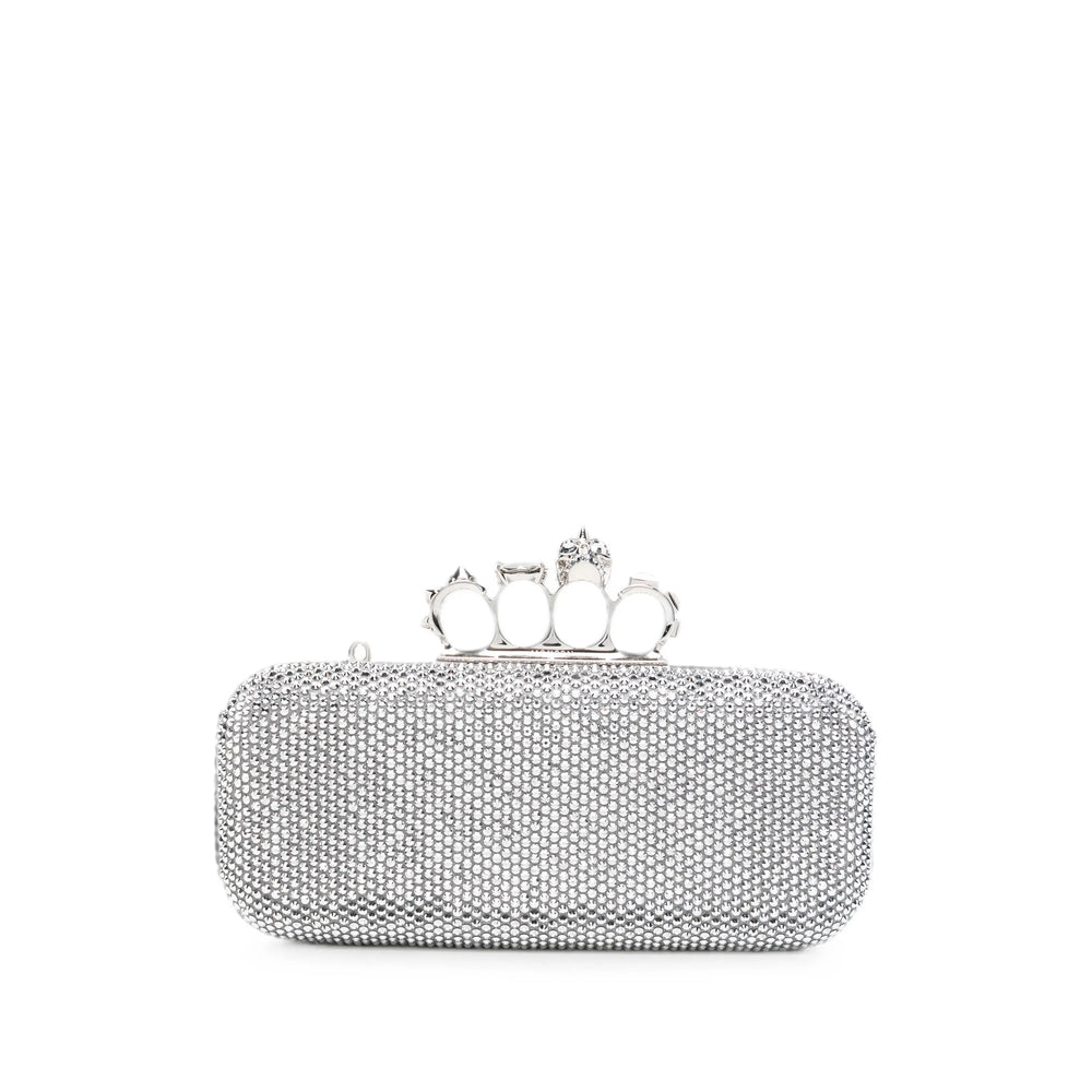 Alexander Mcqueen Alexander Mcqueen Silver Clutch Bags Women