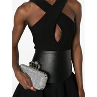Alexander Mcqueen Alexander Mcqueen Silver Clutch Bags Women