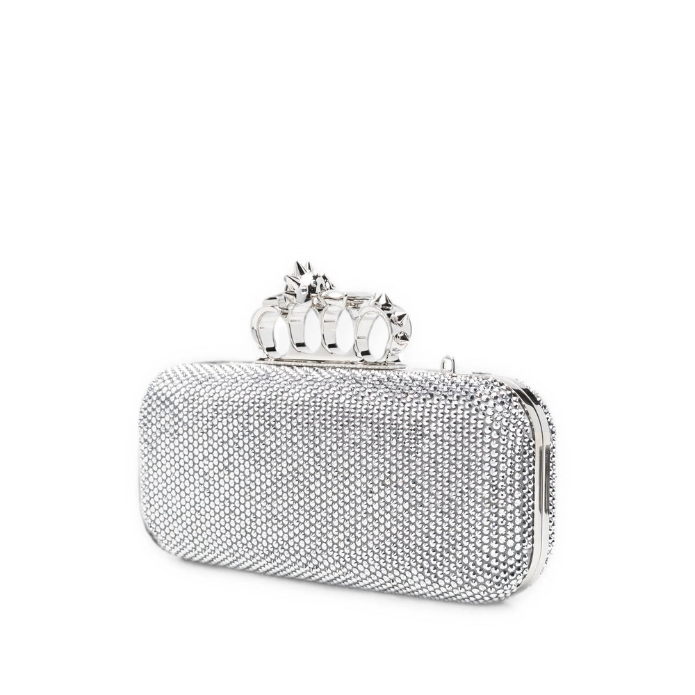 Alexander Mcqueen Alexander Mcqueen Silver Clutch Bags Women