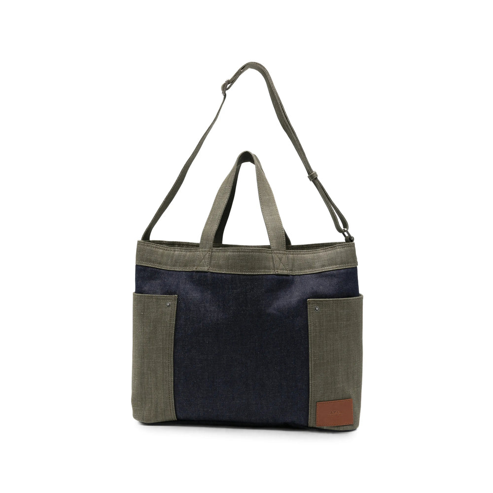A.P.C. Blue Tote Bags Women