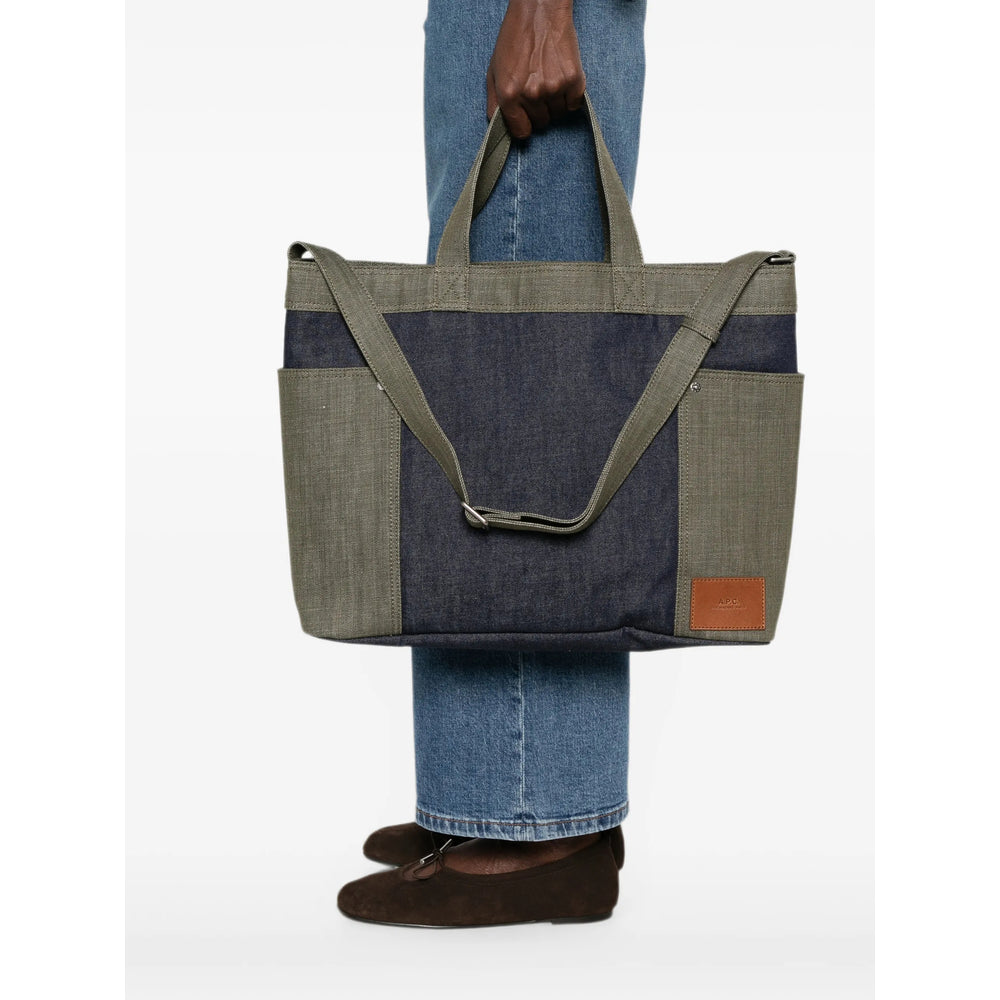 A.P.C. Blue Tote Bags Women