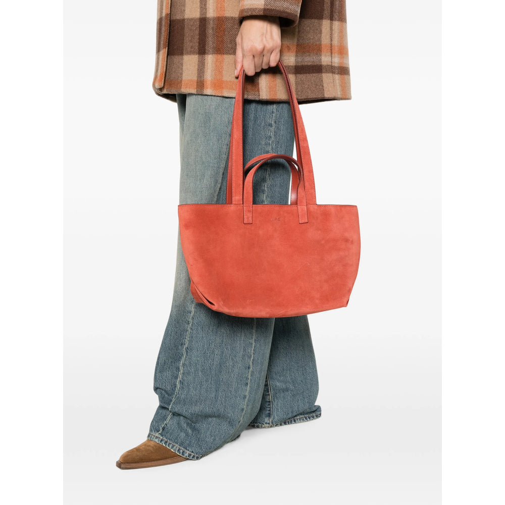 A.P.C. Orange Tote Bags Women