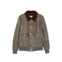 Brunello Cucinelli Brunello Cucinelli Green Jackets - Leather Jackets Men