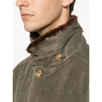 Brunello Cucinelli Brunello Cucinelli Green Jackets - Leather Jackets Men