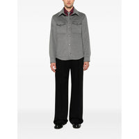 Brunello Cucinelli Grey Jackets - Shirt Jackets Men