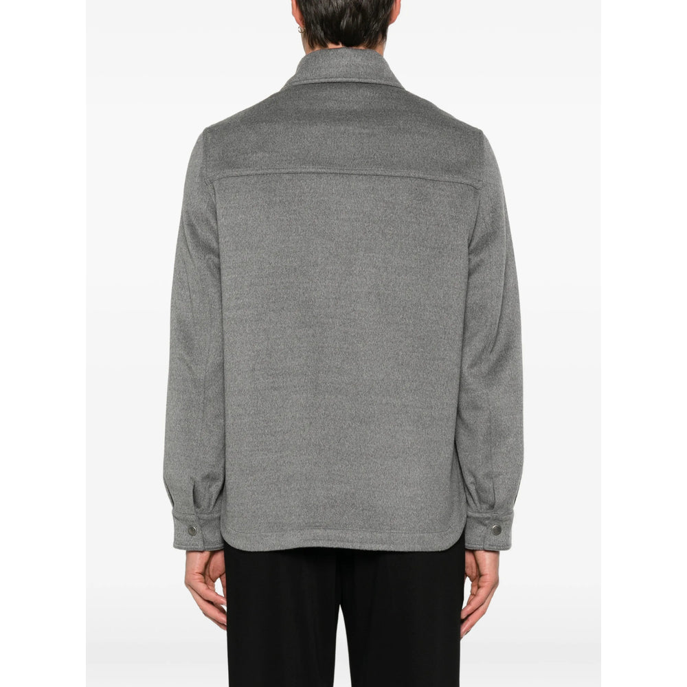 Brunello Cucinelli Grey Jackets - Shirt Jackets Men