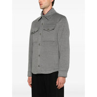 Brunello Cucinelli Grey Jackets - Shirt Jackets Men