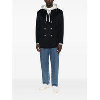 Brunello Cucinelli Blue Coats - Peacoats Men
