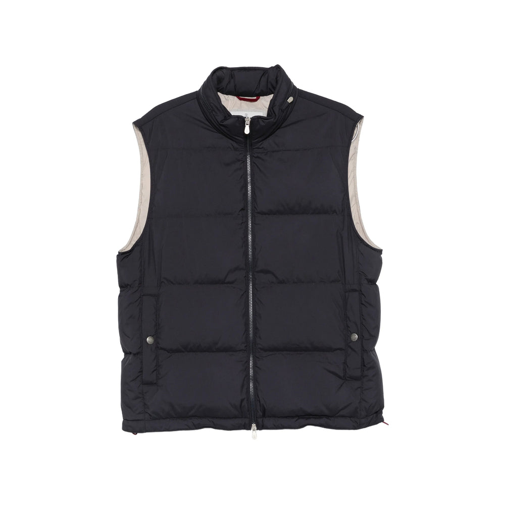 Brunello Cucinelli Brunello Cucinelli Blue Jackets - Waistcoats & Gilets Men