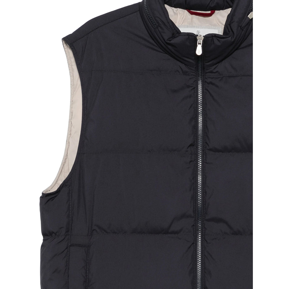 Brunello Cucinelli Brunello Cucinelli Blue Jackets - Waistcoats & Gilets Men