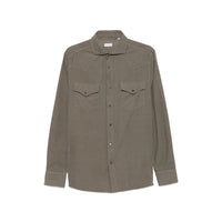 Brunello Cucinelli Green Shirts Men