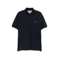Brunello Cucinelli Brunello Cucinelli Blue Polo Shirts Men