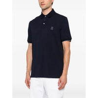 Brunello Cucinelli Brunello Cucinelli Blue Polo Shirts Men
