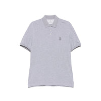 Brunello Cucinelli Grey Polo Shirts Men