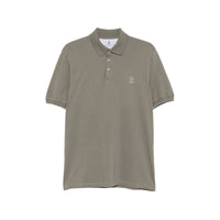 Brunello Cucinelli Green Polo Shirts Men