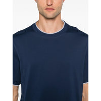 Brunello Cucinelli Brunello Cucinelli Blue T-Shirts & Vests - T-Shirts Men