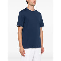 Brunello Cucinelli Brunello Cucinelli Blue T-Shirts & Vests - T-Shirts Men