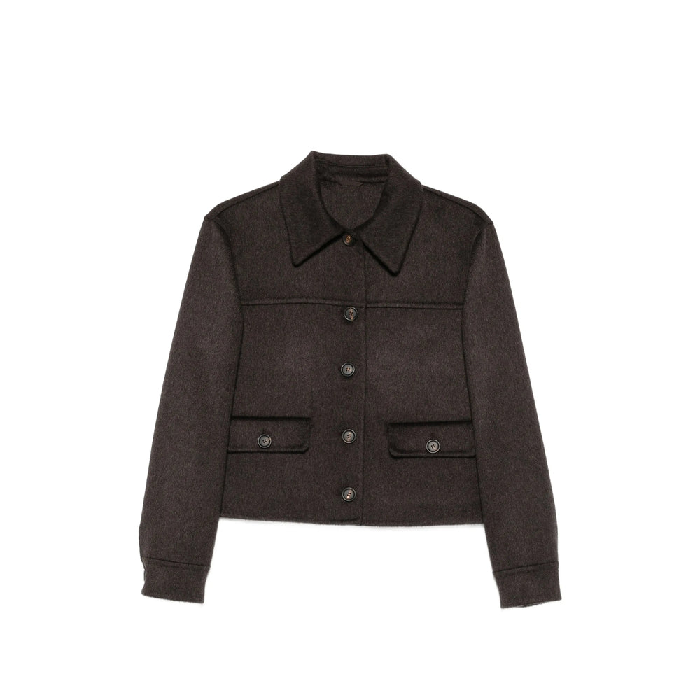 Brunello Cucinelli Brunello Cucinelli Brown Jackets - Cropped Jackets Women