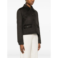 Brunello Cucinelli Brunello Cucinelli Brown Jackets - Cropped Jackets Women