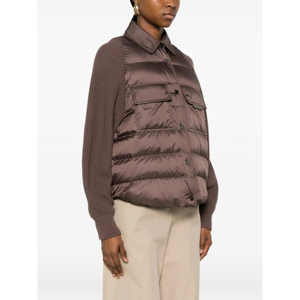 Brunello Cucinelli Brunello Cucinelli Brown Jackets - Puffer Jackets Women