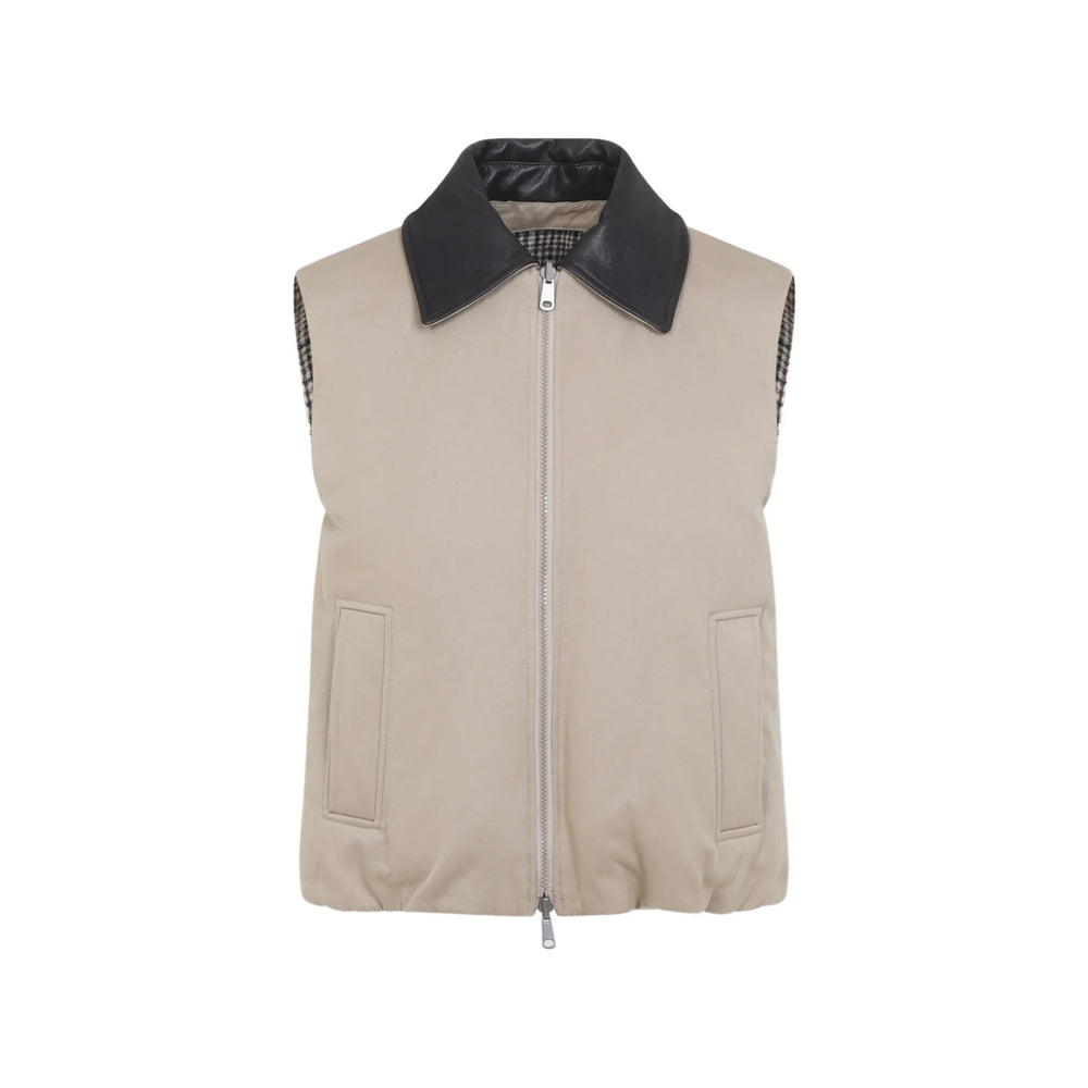 Brunello Cucinelli Brunello Cucinelli Neutrals Jackets - Waistcoat & Gilets Women