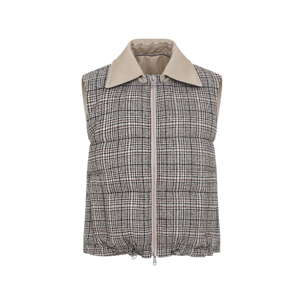 Brunello Cucinelli Brunello Cucinelli Neutrals Jackets - Waistcoat & Gilets Women