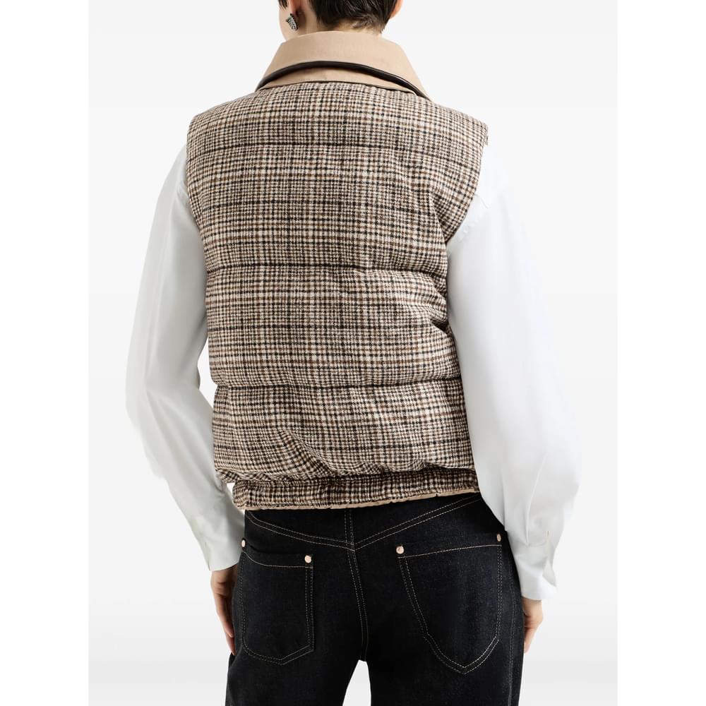 Brunello Cucinelli Brunello Cucinelli Neutrals Jackets - Waistcoat & Gilets Women