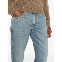 Brunello Cucinelli Brunello Cucinelli Blue Denim - Straight-Leg Jeans Women