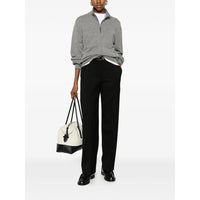 Brunello Cucinelli Black Trousers - Straight Trousers Women