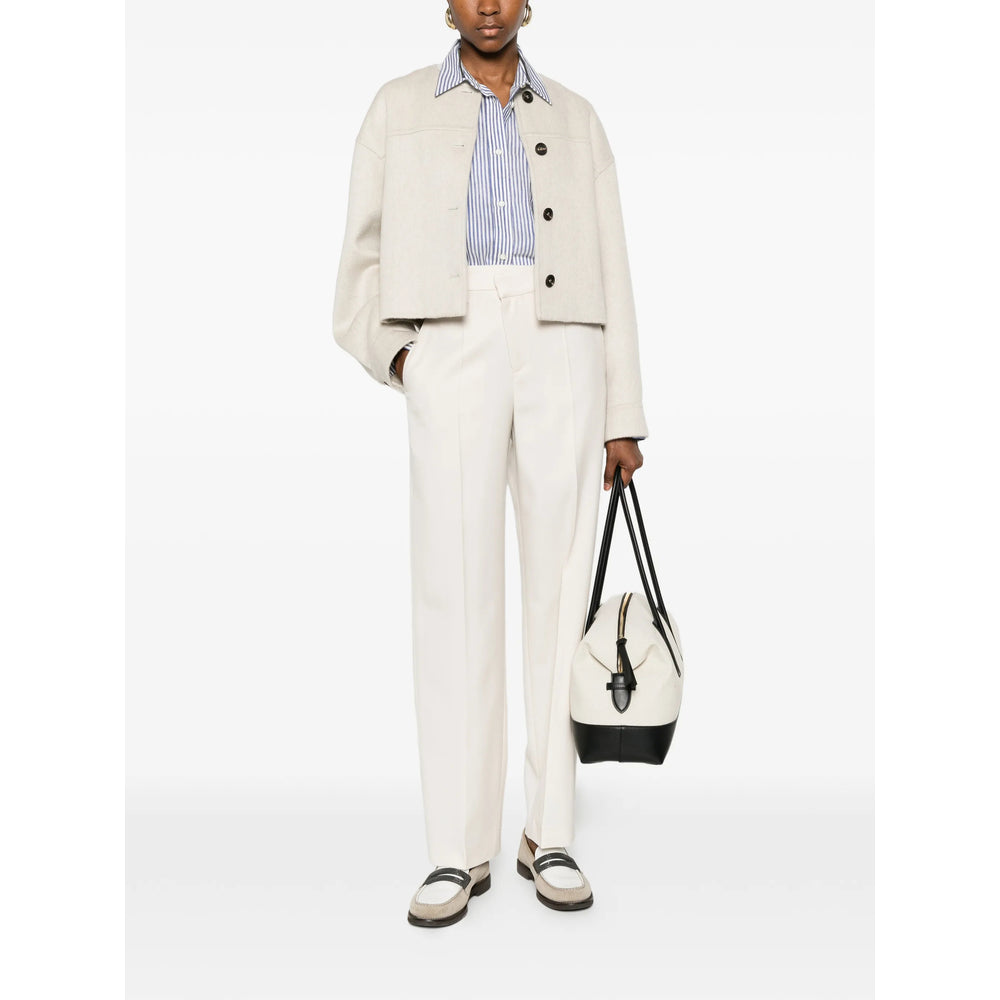 Brunello Cucinelli Neutrals Trousers - Straight Trousers Women