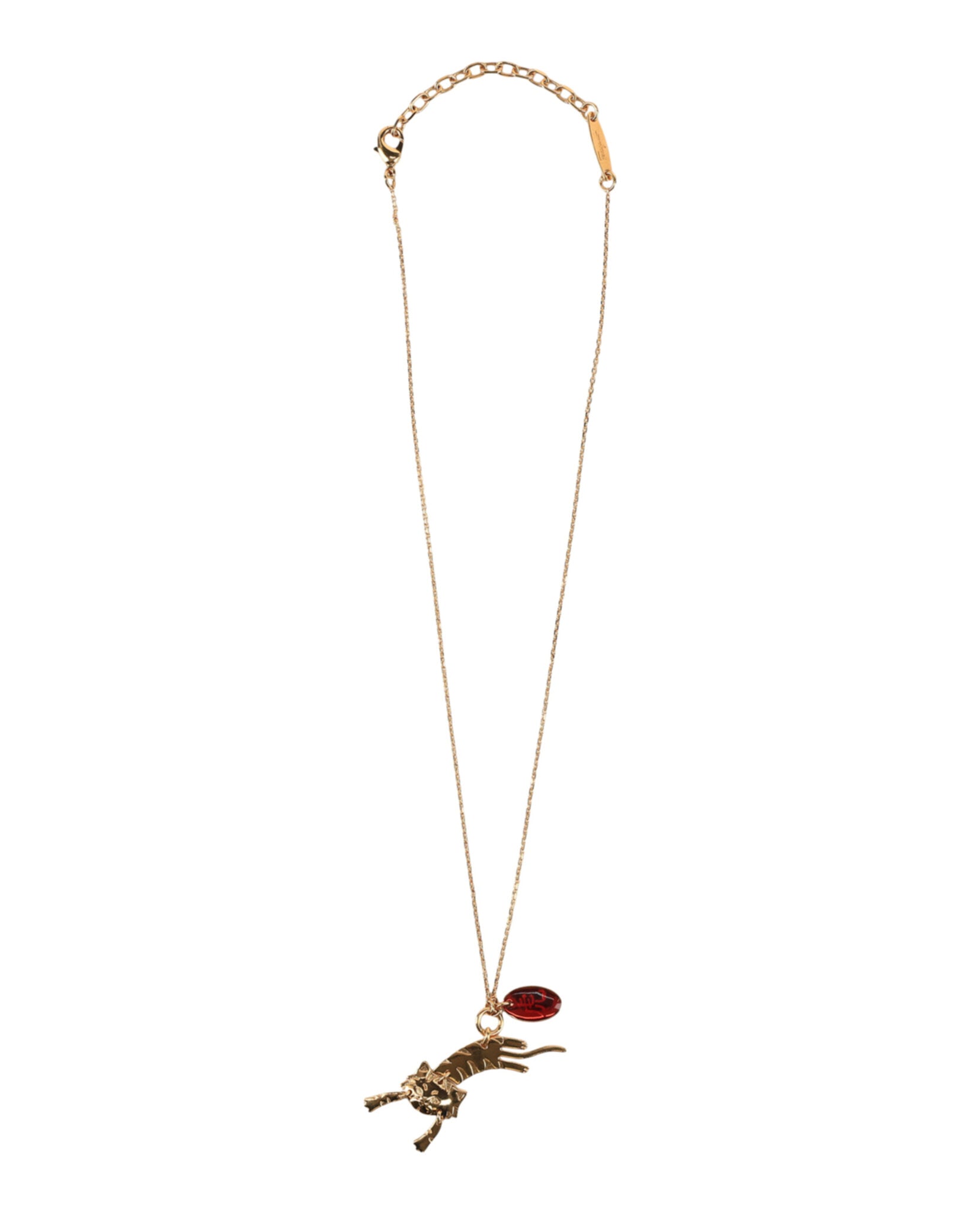 Ferragamo Womens Tiger Pendant Necklace