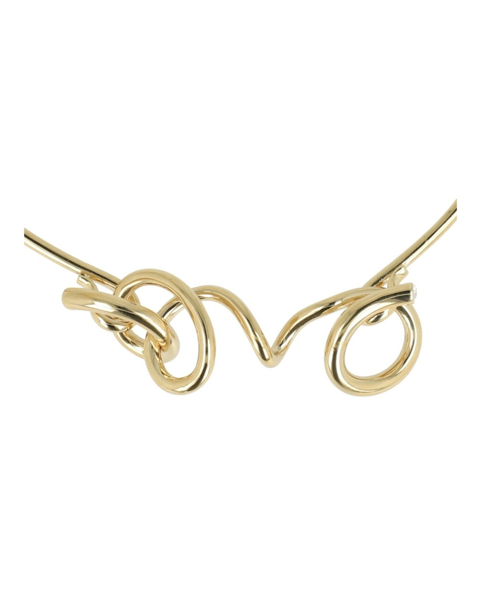 Ferragamo Womens Sculptural Semi-Rigid Collar