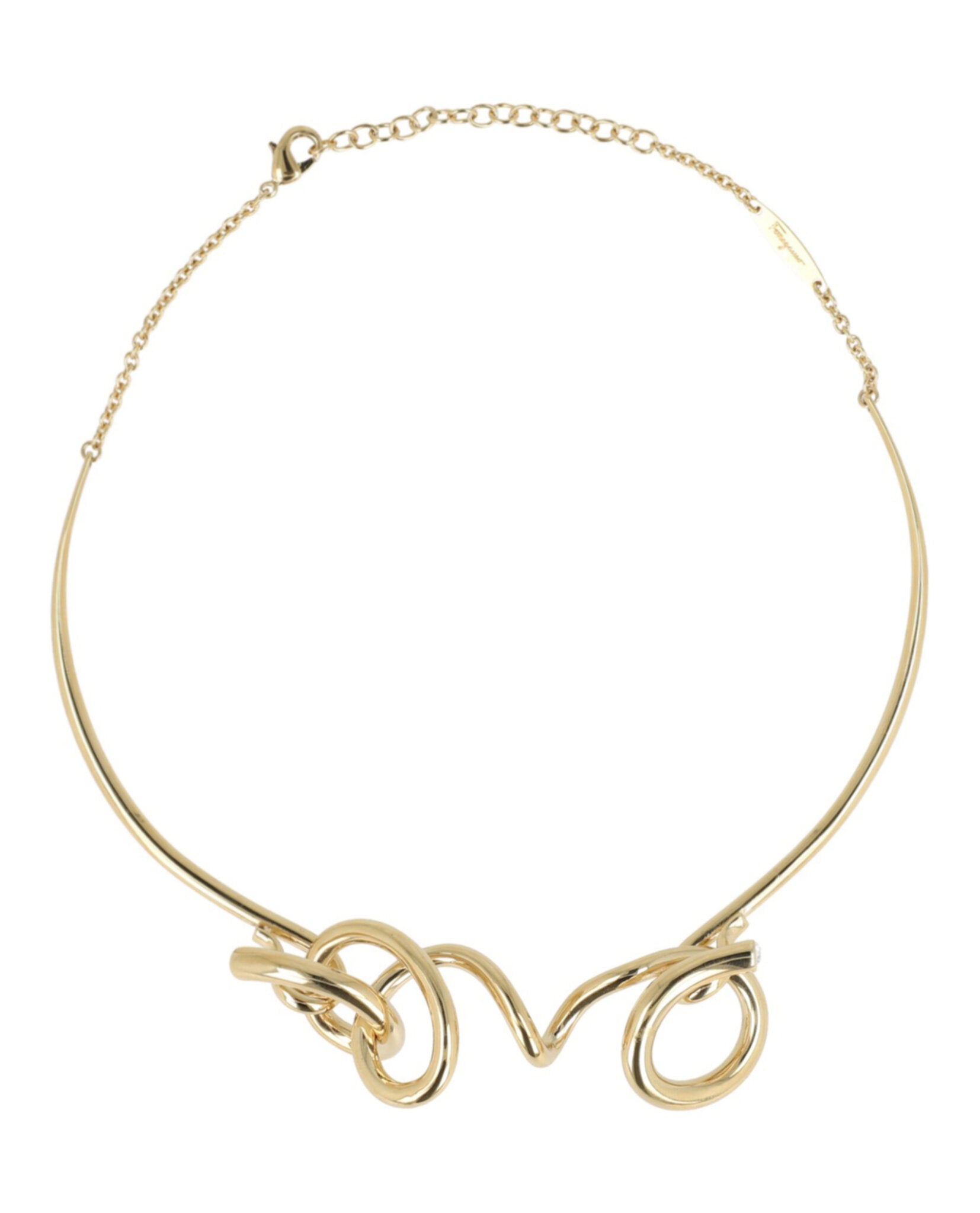 Ferragamo Womens Sculptural Semi-Rigid Collar