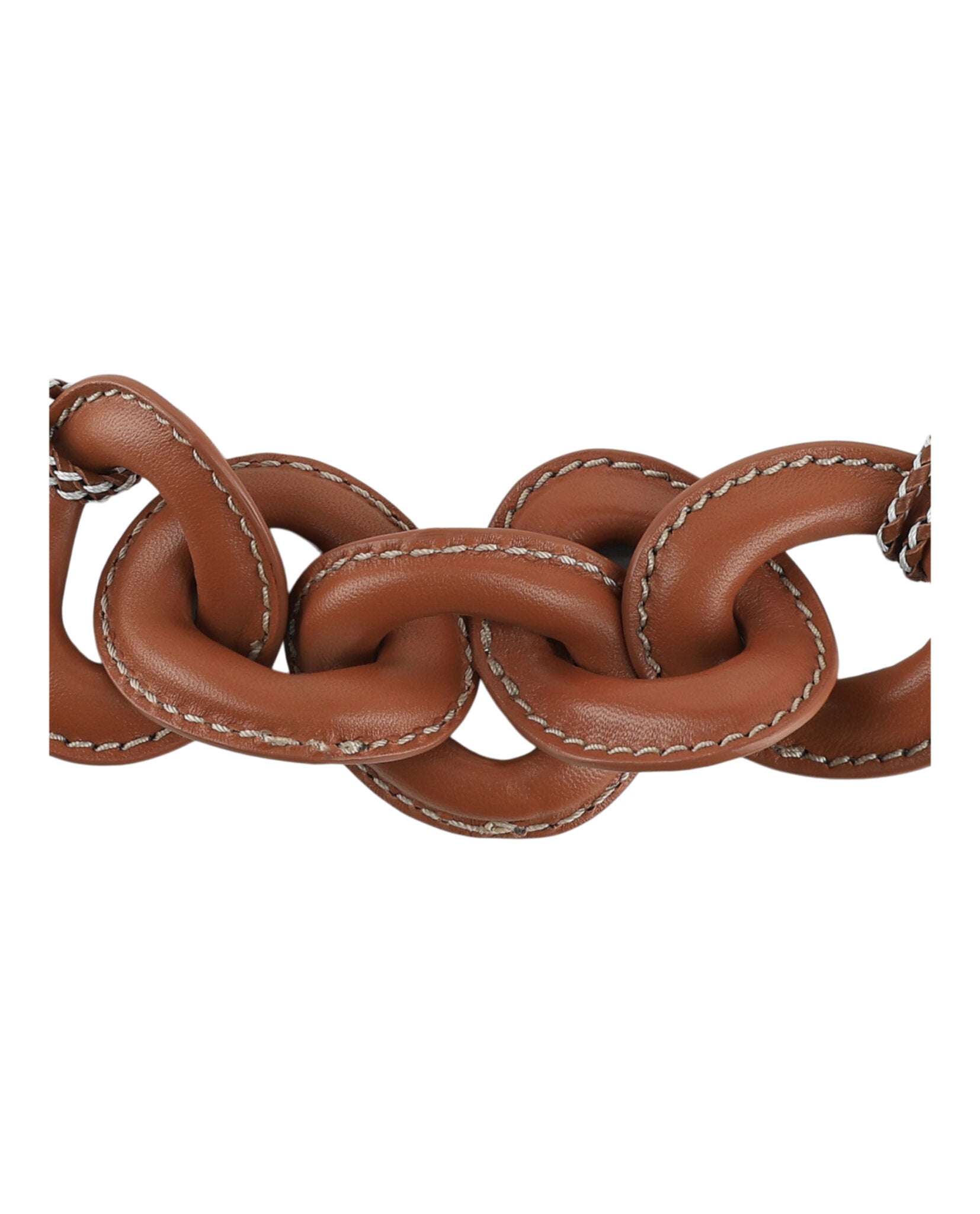 Ferragamo Womens Sella Leather Choker Necklace