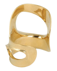 Ferragamo Womens Small Sculptural Cutout Bracelet