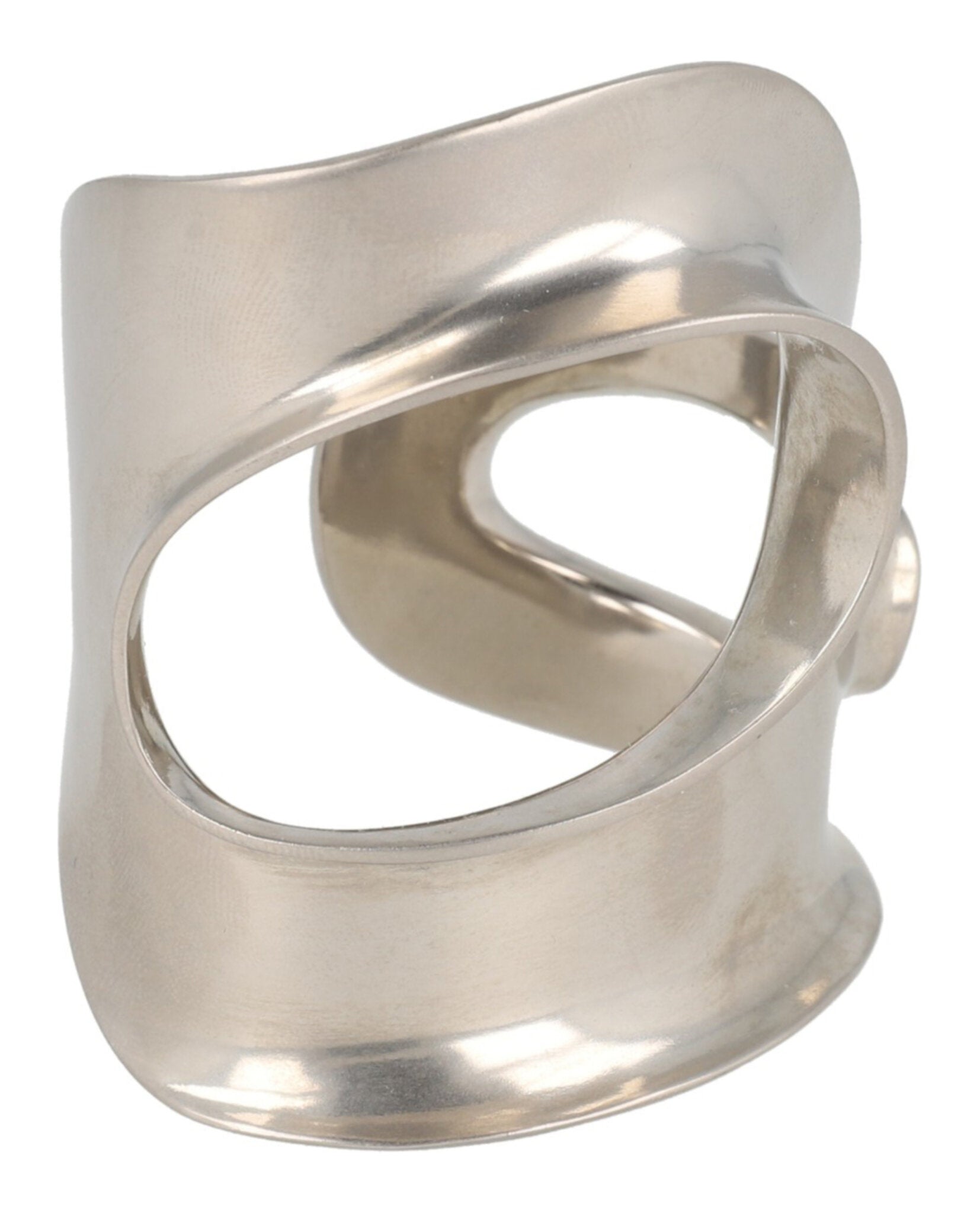 Ferragamo Womens Small Sculptural Cutout Bracelet