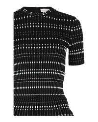Alexander McQueen Womens Stitch Dot Fit and Flare Dress