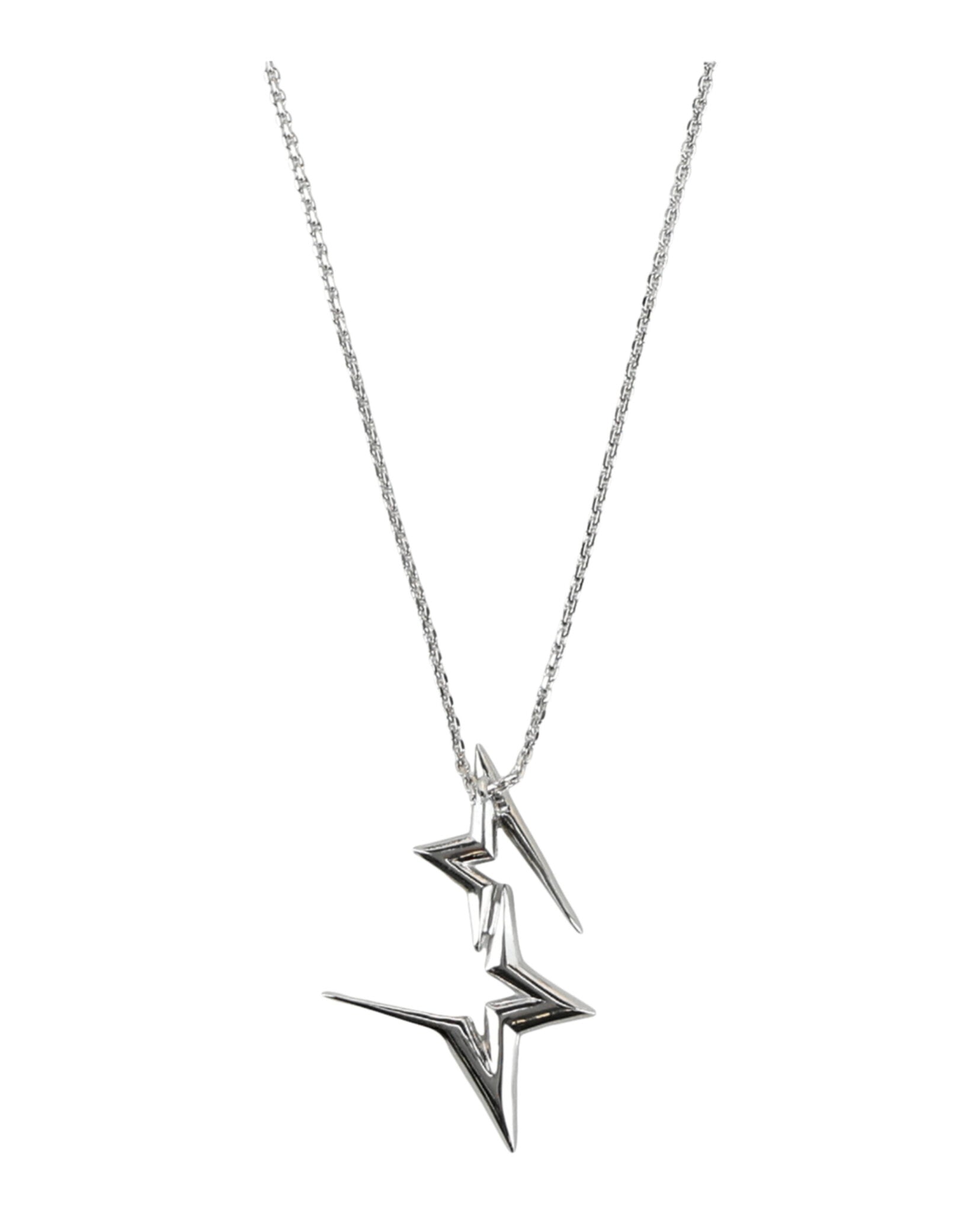 Ferragamo Womens Double Star Pendant Necklace