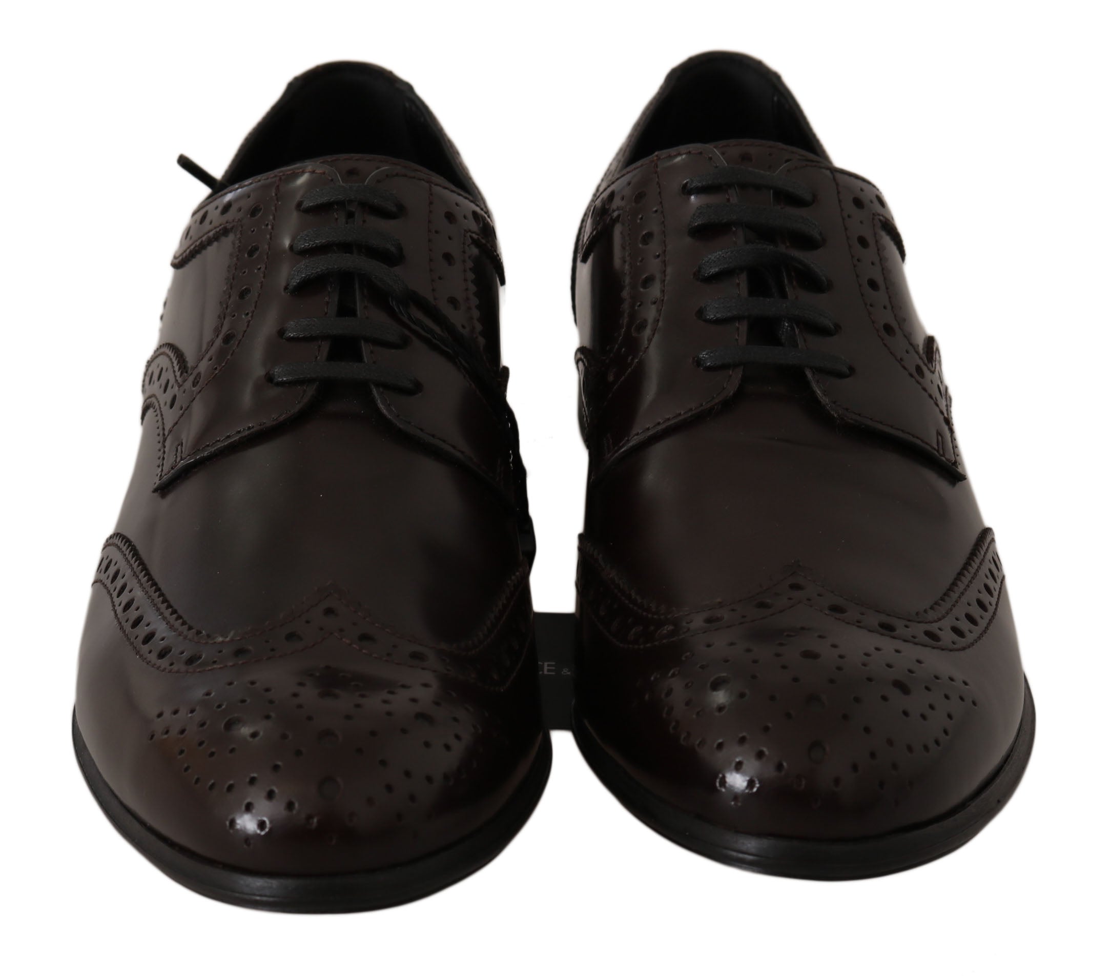 Dolce & Gabbana Dolce & Gabbana Brown Leather Broques Oxford Wingtip Women's Shoes