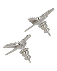 Ferragamo Womens Crystal Embellished Star Earrings