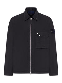 Stone Island Stone Island Men Cotton Overshirt With Stone Island Badge