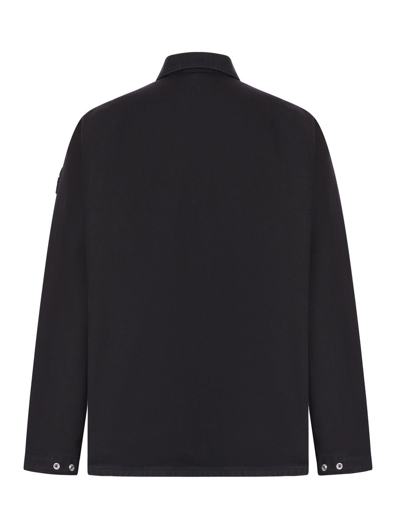 Stone Island Stone Island Men Cotton Overshirt With Stone Island Badge