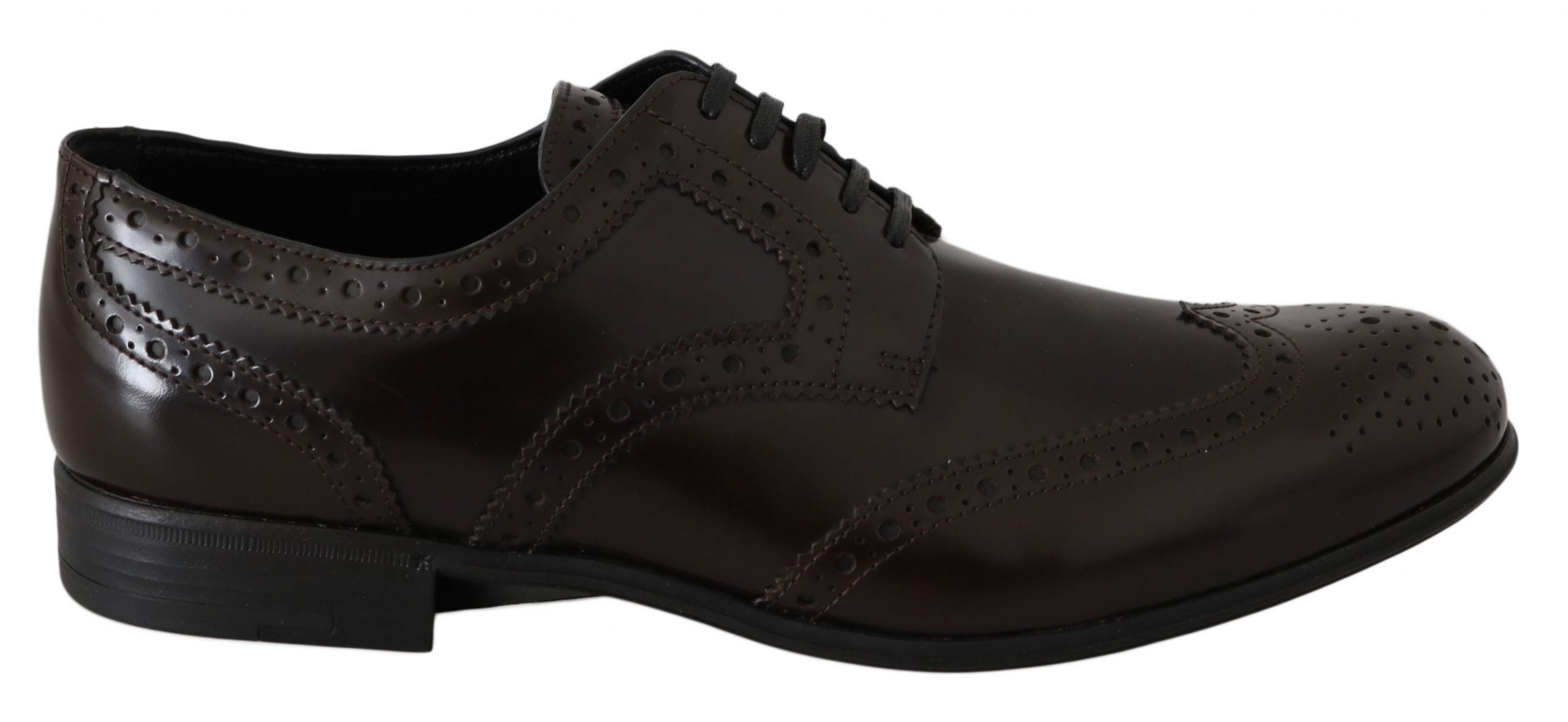 Dolce & Gabbana Dolce & Gabbana Brown Leather Broques Oxford Wingtip Women's Shoes