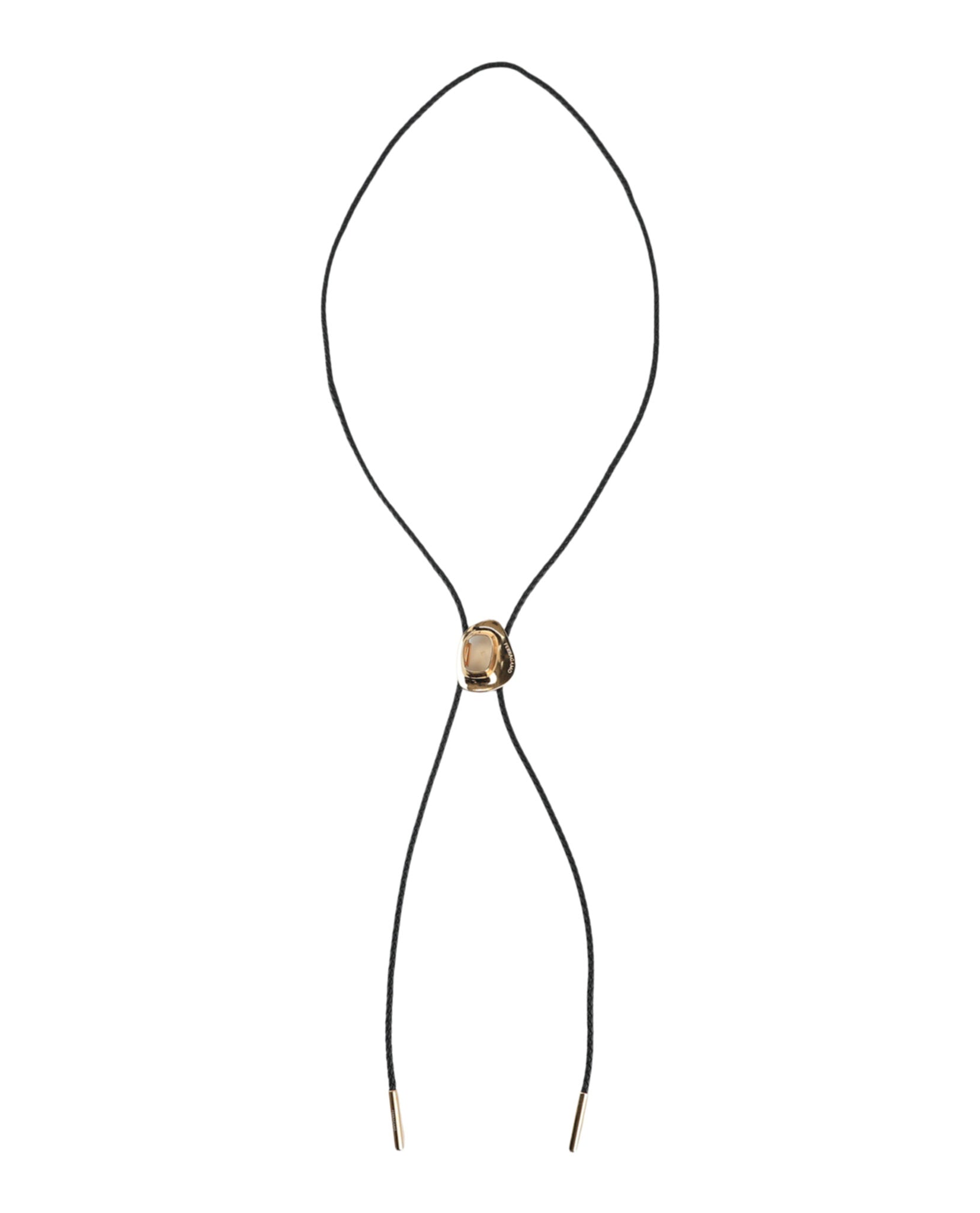 Ferragamo Womens Gancini Braided Leather Bolo