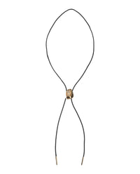 Ferragamo Womens Gancini Braided Leather Bolo