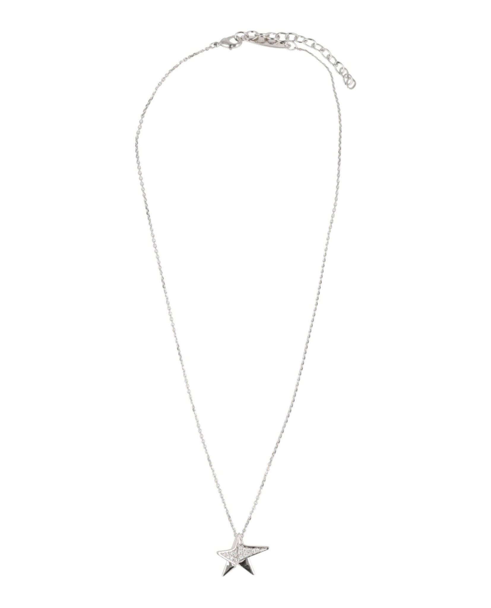 Ferragamo Womens Crystal Embellished Star Necklace