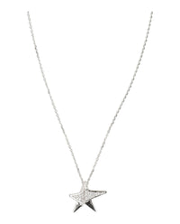 Ferragamo Womens Crystal Embellished Star Necklace