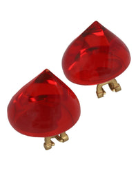 Ferragamo Womens Medium Sculptural Clip on Earrings