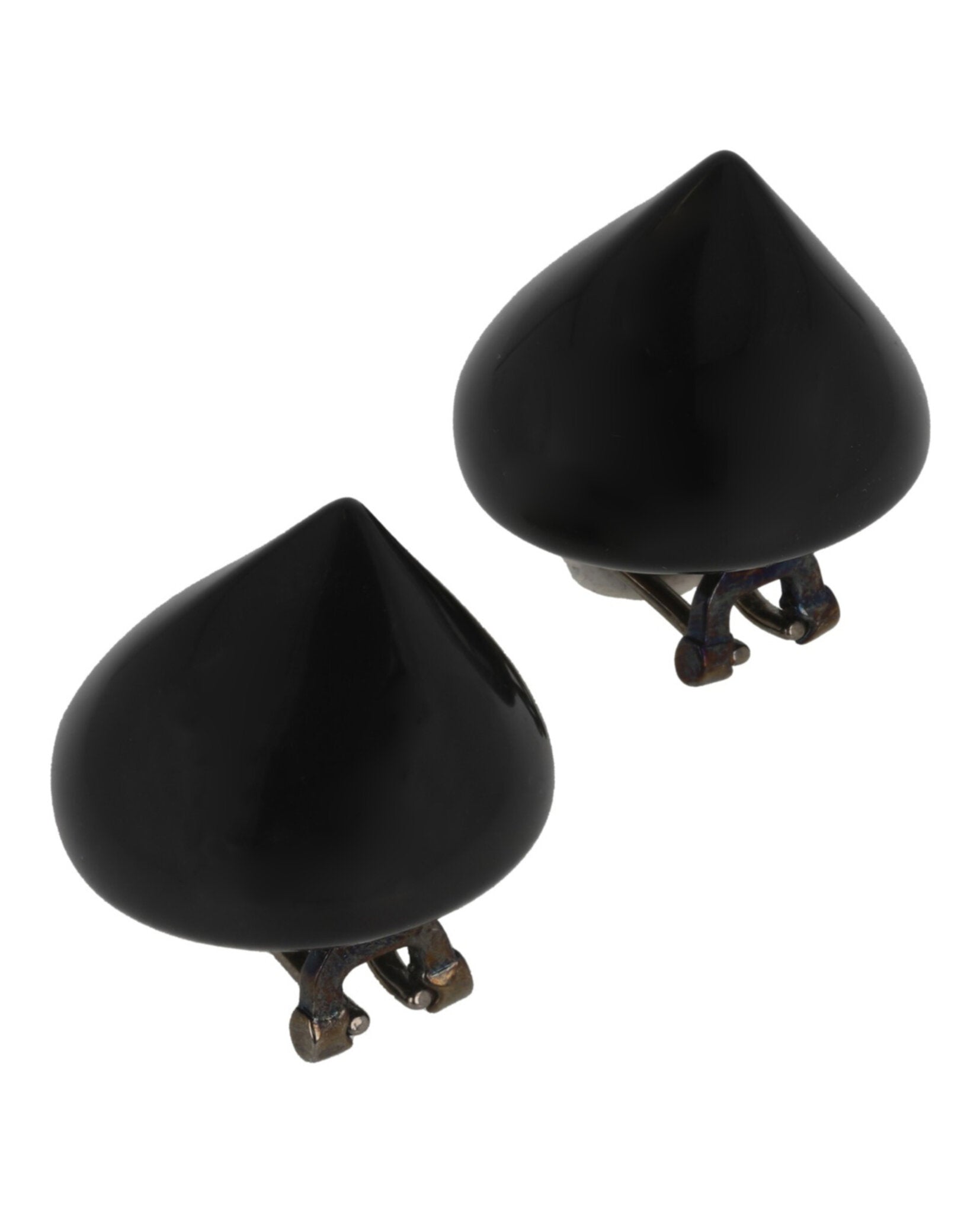 Ferragamo Womens Medium Sculptural Clip on Earrings