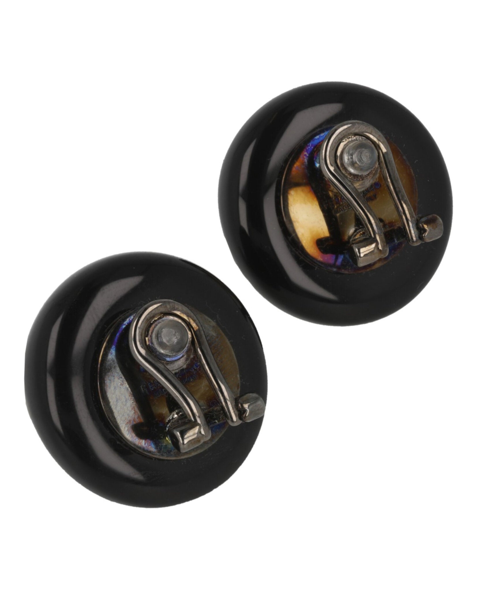 Ferragamo Womens Medium Sculptural Clip on Earrings